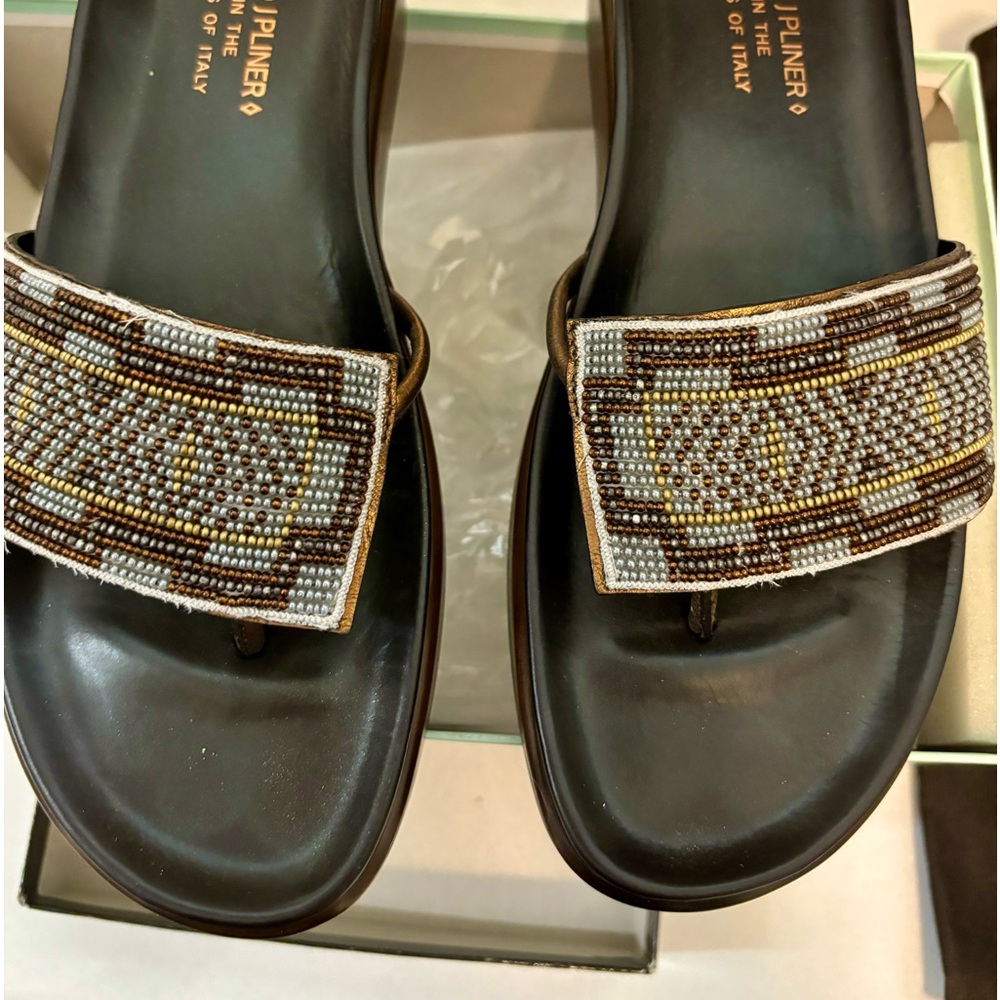 Donald J Pliner Beaded Sandals